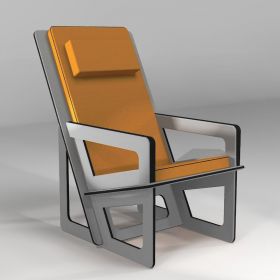 Fauteuil pour le dos fabriqué sur-mesure, dossier haut avec appui-tête