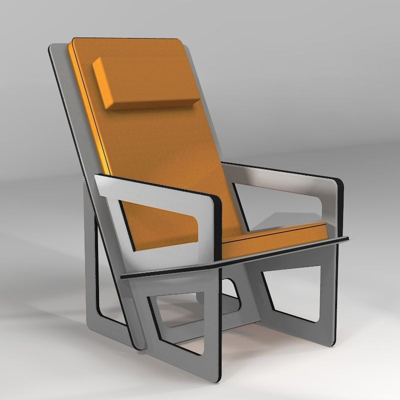 Fauteuil pour le dos fabriqué sur-mesure, dossier haut avec appui-tête