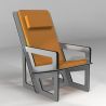 Fauteuil pour le dos fabriqué sur-mesure, dossier haut avec appui-tête
