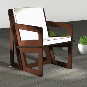 Fauteuil de jardin Spacio sur mesure avec coussin gris clair