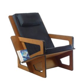 Fauteuil de lecture d'intérieur, sur-mesure, dossier haut avec appui-tête